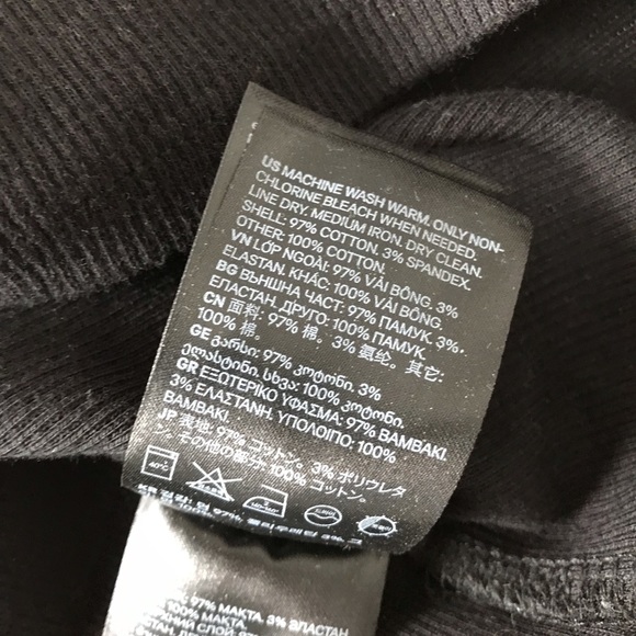 H&M Sleeveless Ribbed Tank Black Broderie Anglaise Lace Ruffled Neckline - Picture 10 of 11